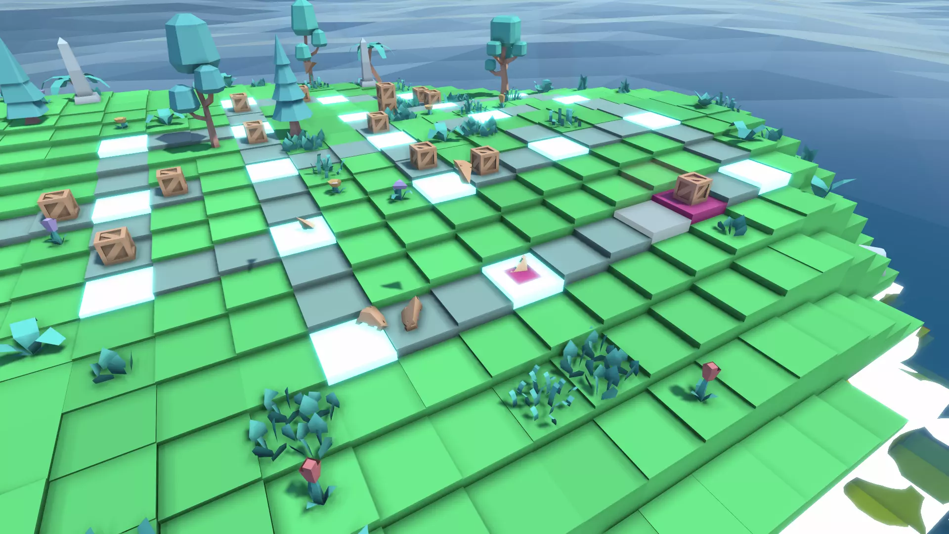 Screenshot of map 'Crossroads' with a exploded box